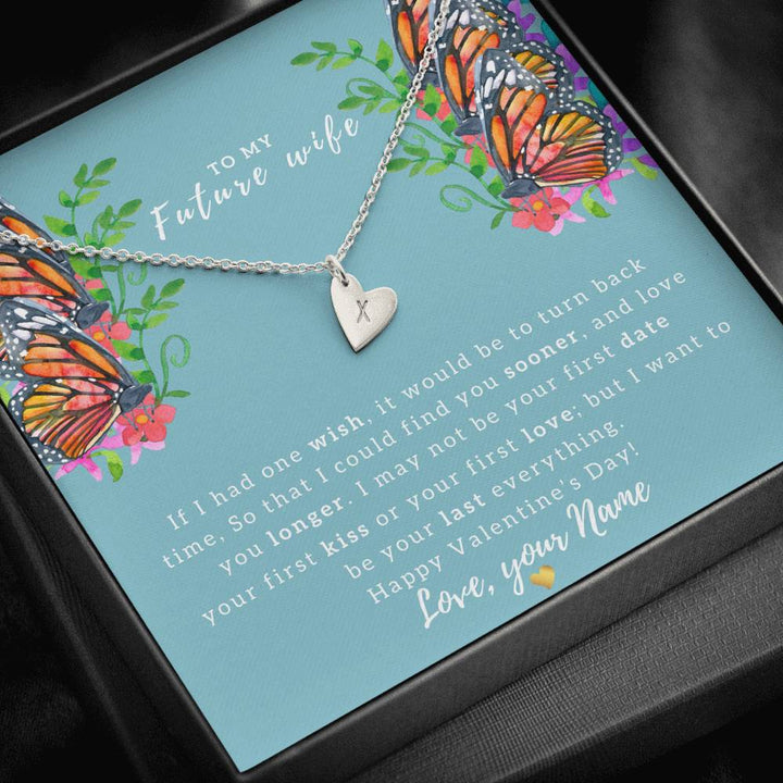Amazon.com: To My Future Wife Necklace From Husband My Love Never Fade,  Message Card Eternal Hope Necklace For Women Mahogany Style Luxury Box :  Clothing, Shoes & Jewelry